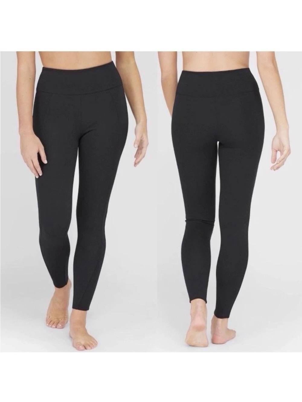 ASSETS by Spanx Black Ponte Shaping Leggings